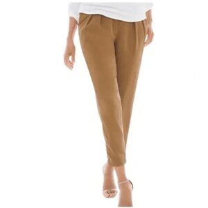 2/$30 NWOT Chico's Soft Tencel Skimmer Pant Slimming Brevity Brown 6 #1569